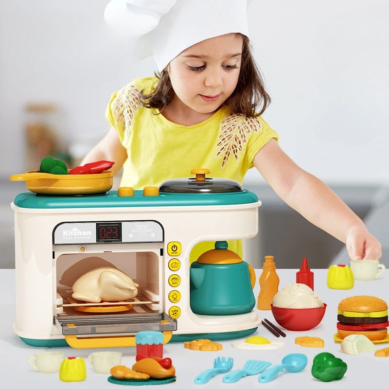 Kitchen Toy™ - Spielend kochen lernen - Küchenspielzeug-Set | Pädagogisches Holzspielzeug von Mein Kleines Baby