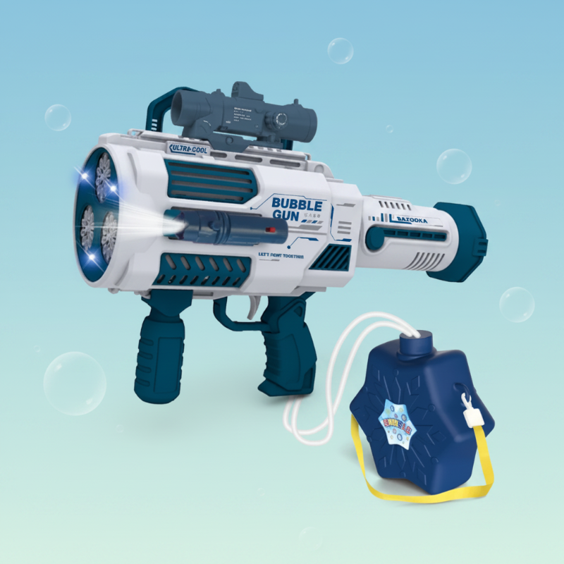 Light Up Bubble Gun – Spielzeug & Musik – Seifenblasenpistole Blau | Pädagogisches Holzspielzeug Light Up Bubble Gun – Spielzeug & Musik – Seifenblasenpistole Blau | Pädagogisches Holzspielzeug von Mein Kleines Baby