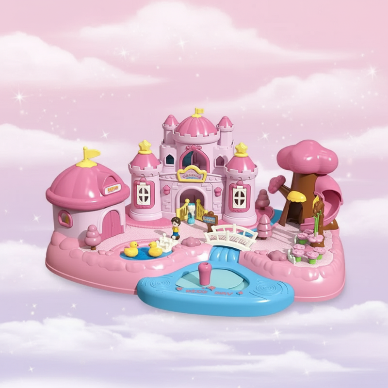 Magnetic Princess Castle – Kreativ & Magisch – Magnetisches Puppenhaus-Spielset Königspalast – Rosa | Pädagogisches Holzspielzeug Magnetic Princess Castle – Kreativ & Magisch – Magnetisches Puppenhaus-Spielset Königspalast – Rosa | Pädagogisches Holzspielzeug von Mein Kleines Baby