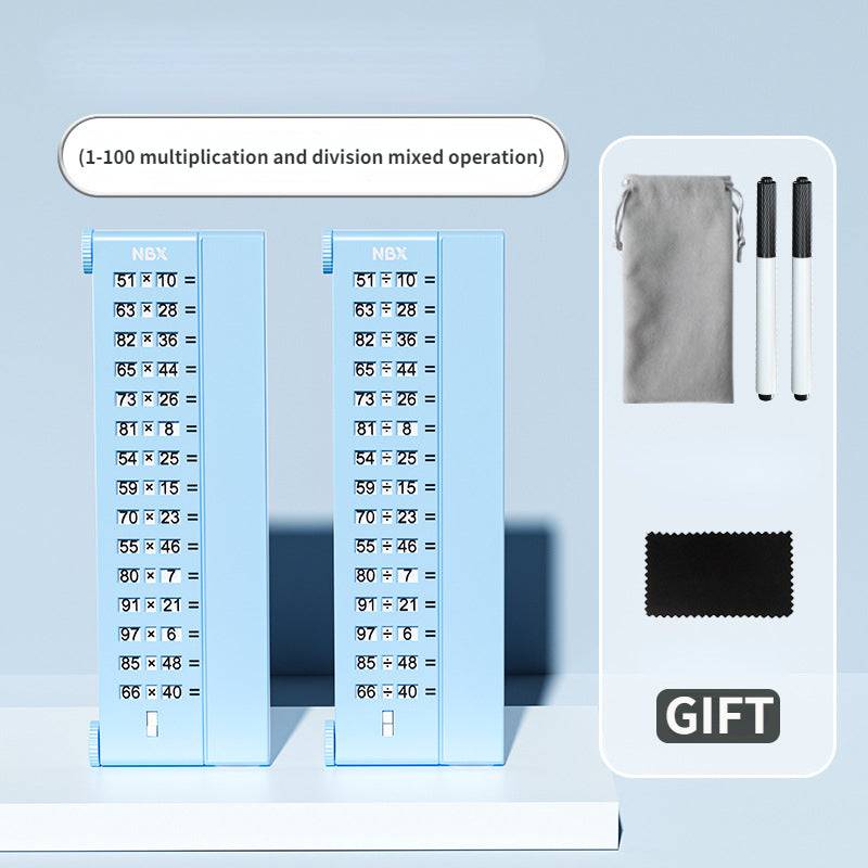 Maths Practicer™ - So macht Mathe Spaß - Rechenwerkzeug 1 - 100 (Multiplizieren und Dividieren) | Pädagogisches Holzspielzeug von Mein Kleines Baby