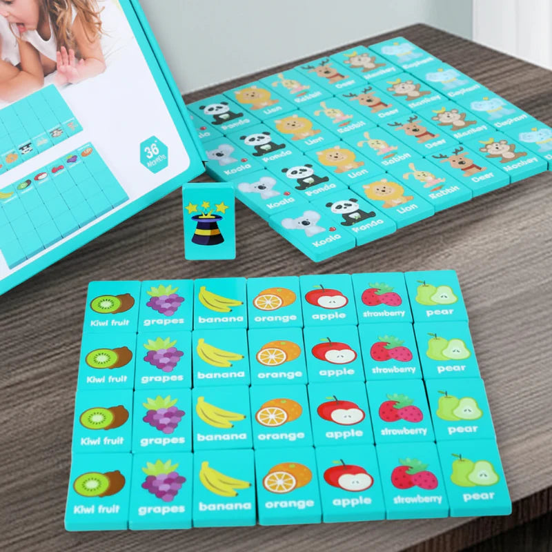 Memory Matching Game – Konzentration & Entwicklung – Memory-Brettspiel | Pädagogisches Holzspielzeug Memory Matching Game – Konzentration & Entwicklung – Memory-Brettspiel | Pädagogisches Holzspielzeug von Mein Kleines Baby