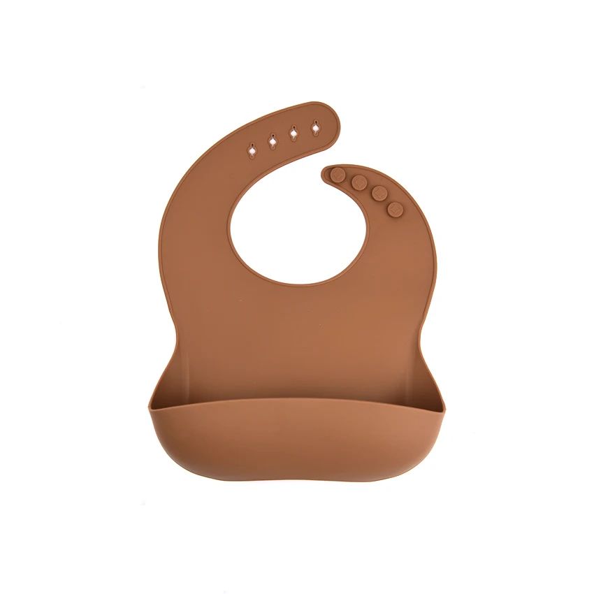 Mess Catcher – Keine Manipulationen – Silikon-Lätzchen Dunkelbraun | Pädagogisches Holzspielzeug Mess Catcher – Keine Manipulationen – Silikon-Lätzchen Dunkelbraun | Pädagogisches Holzspielzeug von Mein Kleines Baby