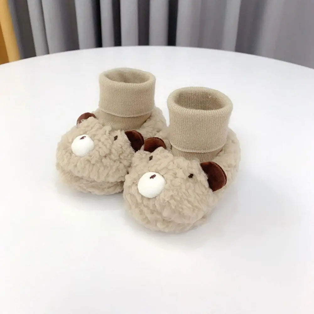 Mini Fashion™ - Bären - Baby-Schuhe Khaki / 16 (0-6 Monate) | Pädagogisches Holzspielzeug von Mein Kleines Baby