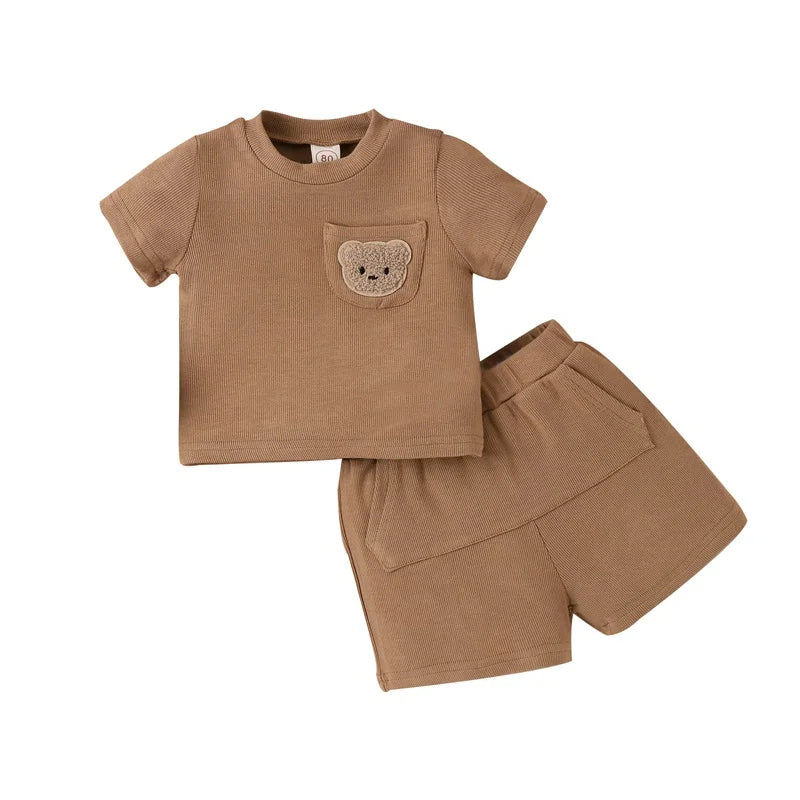 Mini Fashion™ - Bären Design - Sommer Outfit 80 (6-12 Monate) | Pädagogisches Holzspielzeug von Mein Kleines Baby