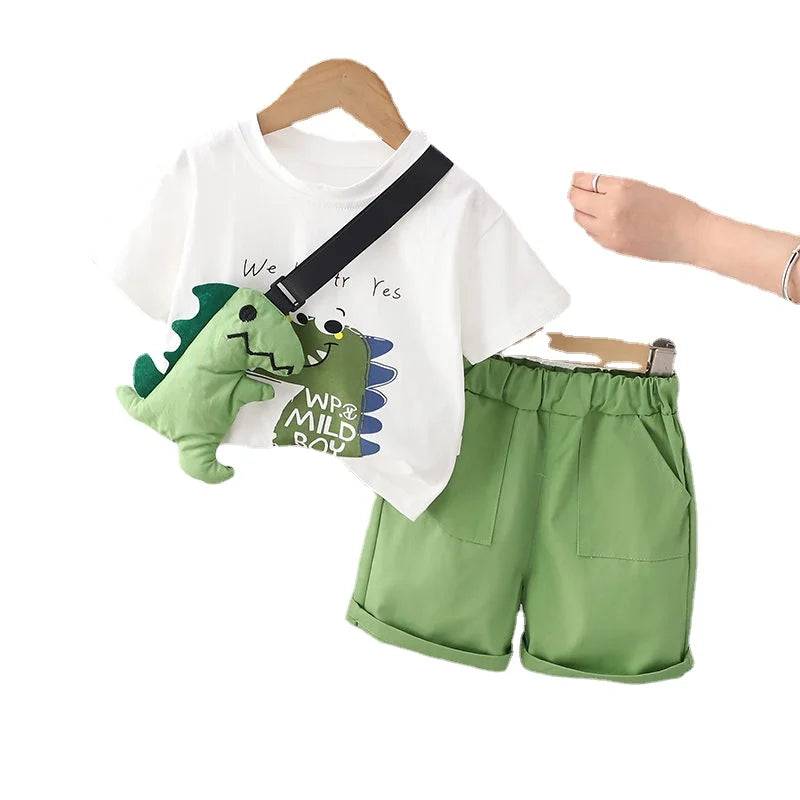 Mini Fashion™ - Dino Dash - Cooles Sommer-Set Jungen 80 (0-12 Monate) | Pädagogisches Holzspielzeug von Mein Kleines Baby