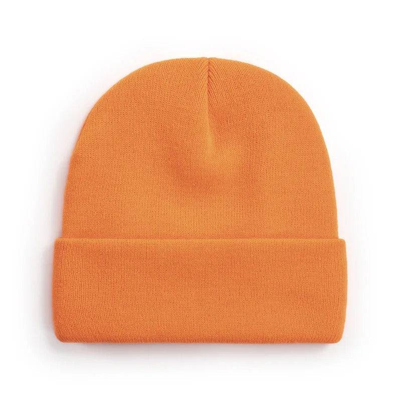 Mini Fashion™ - Eigener Schriftart - Personalisierte Beanie-Mütze Orange / 3 / L (5-65+ Jahr) | Pädagogisches Holzspielzeug von Mein Kleines Baby