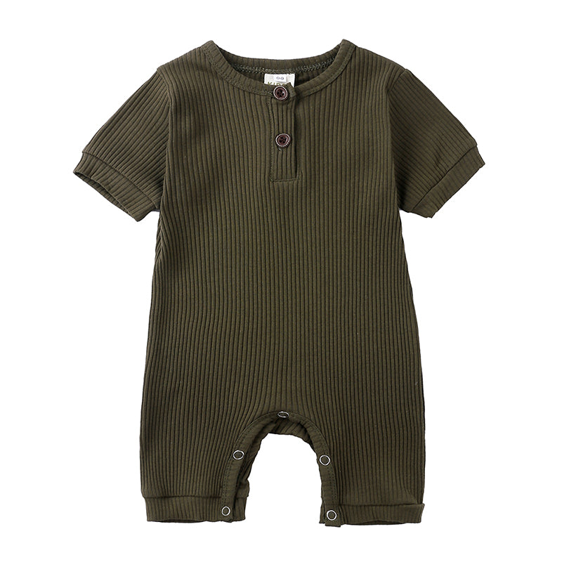 Mini Fashion™ - Luftig&Atmungsaktiv - Baby Strampler Grün / 100 (18-24 Monate) | Pädagogisches Holzspielzeug von Mein Kleines Baby