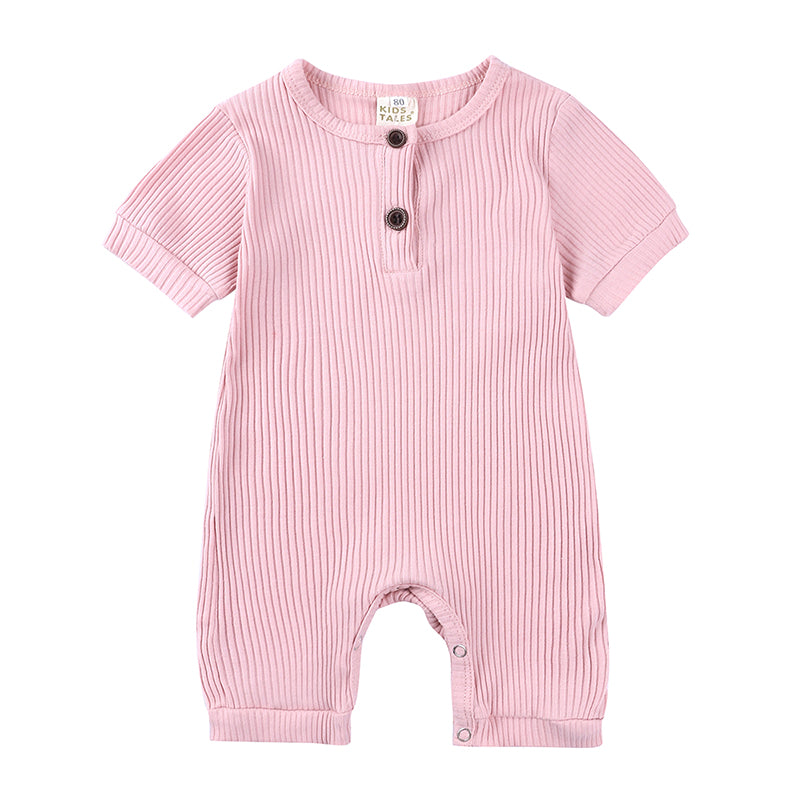 Mini Fashion™ - Luftig&Atmungsaktiv - Baby Strampler Rosa / 100 (18-24 Monate) | Pädagogisches Holzspielzeug von Mein Kleines Baby