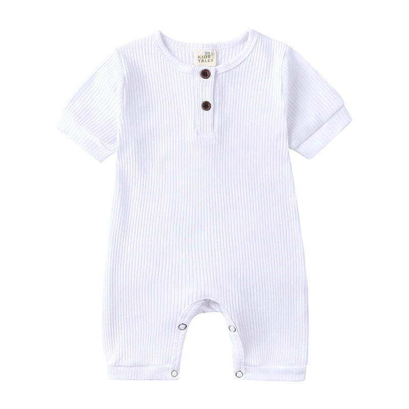 Mini Fashion™ - Luftig&Atmungsaktiv - Baby Strampler Weiß / 100 (18-24 Monate) | Pädagogisches Holzspielzeug von Mein Kleines Baby