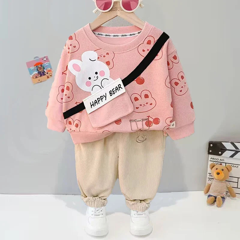 Mini Fashion™ - Niedlich&bequem - Winterkleidungsset Mädchen Rosa / 100(3 Jahre) | Pädagogisches Holzspielzeug von Mein Kleines Baby