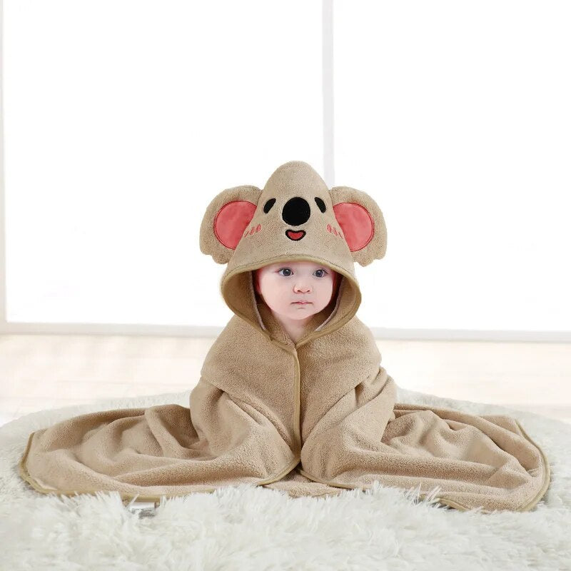 Mini Fashion™ - Niedliche Tiere - Badetuch für Kinder Koala / Einheitsgröße | Pädagogisches Holzspielzeug von Mein Kleines Baby