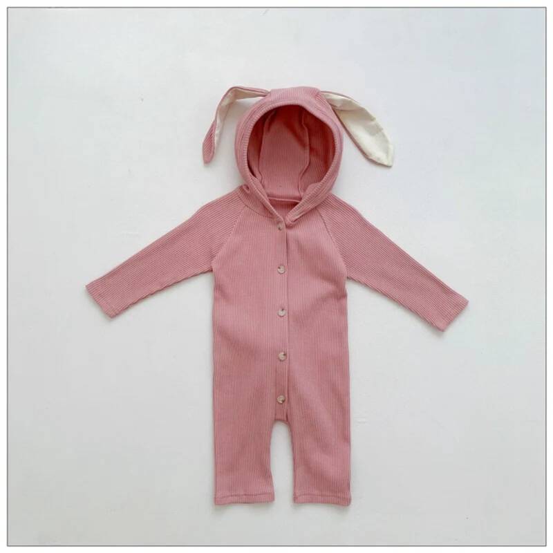 Mini Fashion™ - Niedliches Kaninchen-Design - Baby-Strampler Rosa / 66 (0-6Monate) | Pädagogisches Holzspielzeug von Mein Kleines Baby