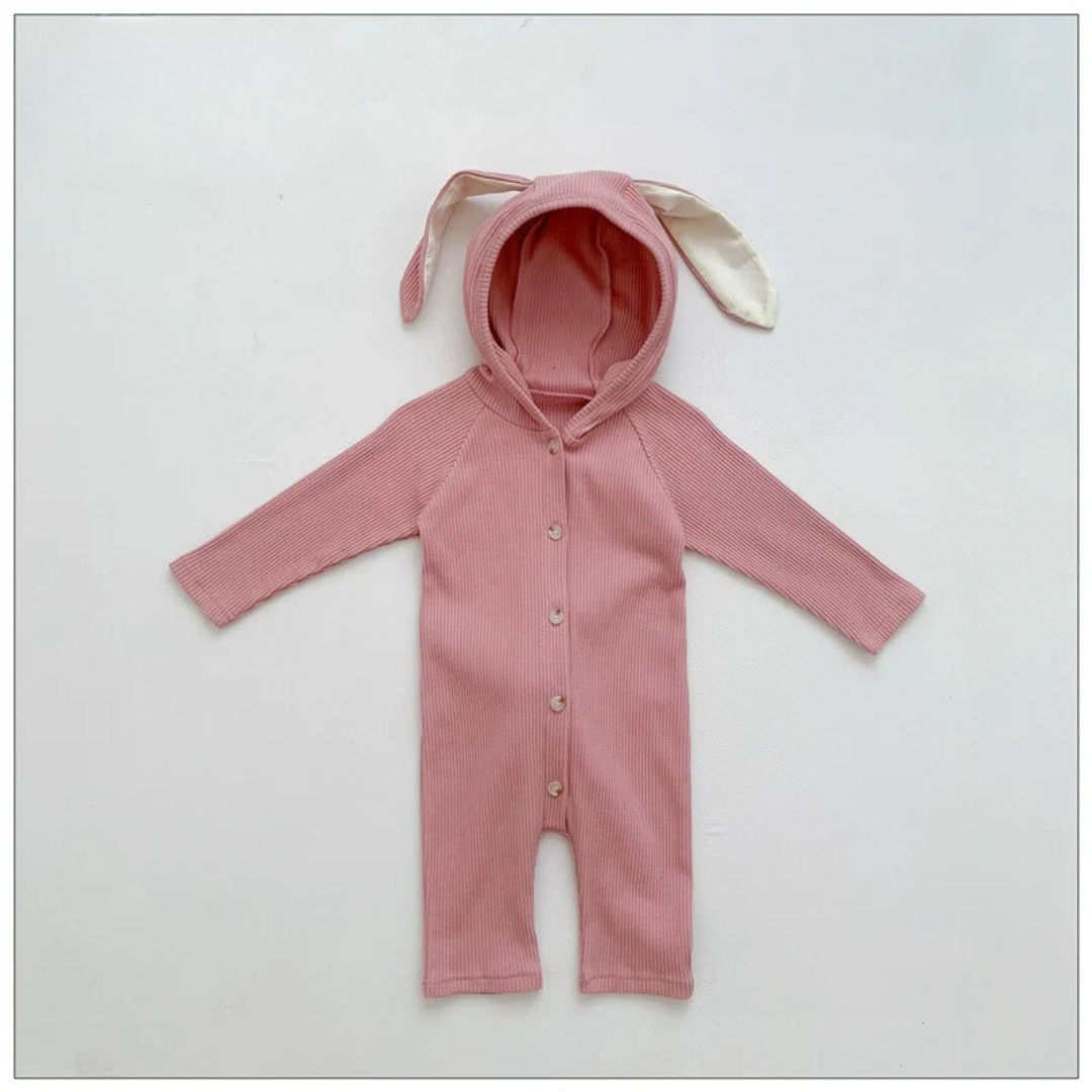 Mini Fashion™ - Niedliches Kaninchen-Design - Baby-Strampler Rosa / 80 (9-12Monate) | Pädagogisches Holzspielzeug von Mein Kleines Baby