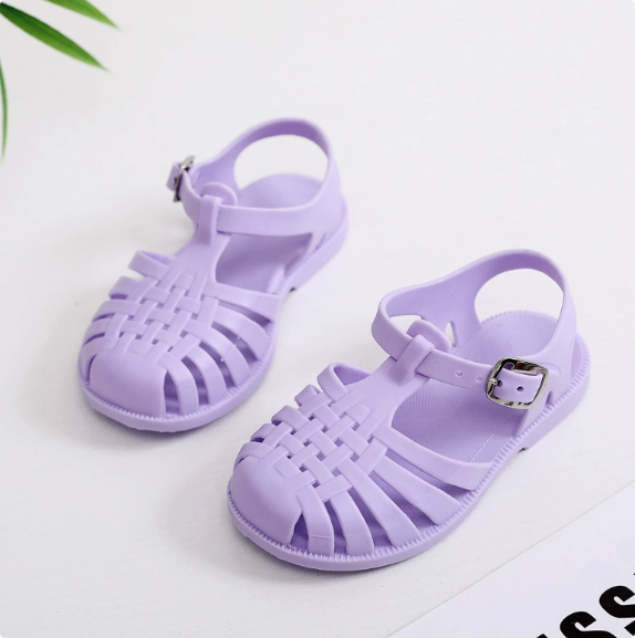 Mini Fashion™ - Sandalen (Badeschuhe) Hellviolett / 24 (1-2 Jahre) | Pädagogisches Holzspielzeug von Mein Kleines Baby