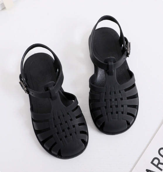 Mini Fashion™ - Sandalen (Badeschuhe) Schwarz / 27 (3-4 Jahre) | Pädagogisches Holzspielzeug von Mein Kleines Baby