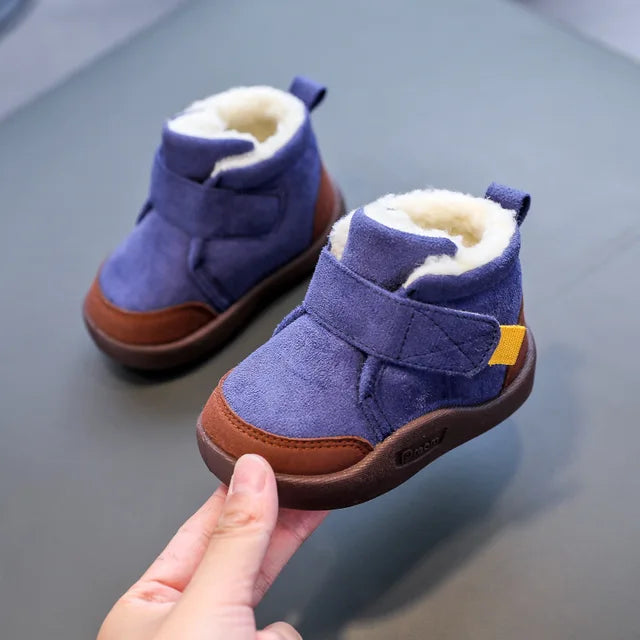 Mini Fashion™ - Super warm - Kinder-Winterstiefel Blau / 17 (1-2 Jahr) | Pädagogisches Holzspielzeug von Mein Kleines Baby