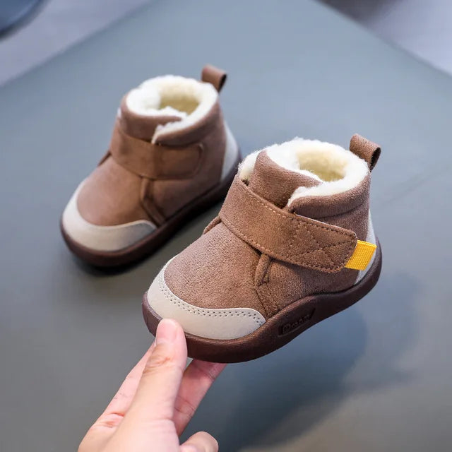 Mini Fashion™ - Super warm - Kinder-Winterstiefel Braun / 16 (6-12 Monate) | Pädagogisches Holzspielzeug von Mein Kleines Baby