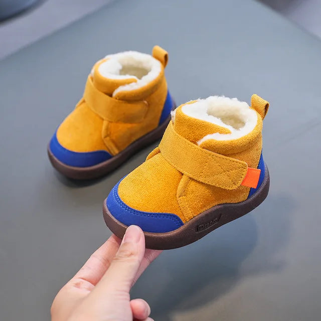 Mini Fashion™ - Super warm - Kinder-Winterstiefel Gelb / 19 (1-2 Jahr) | Pädagogisches Holzspielzeug von Mein Kleines Baby