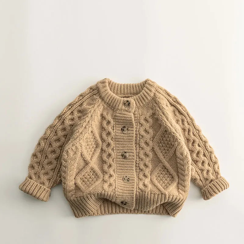 Mini Fashion™ - Superbequem für Kinder - Strickpullover Beige / 122 (7-8 Jahr) | Pädagogisches Holzspielzeug von Mein Kleines Baby