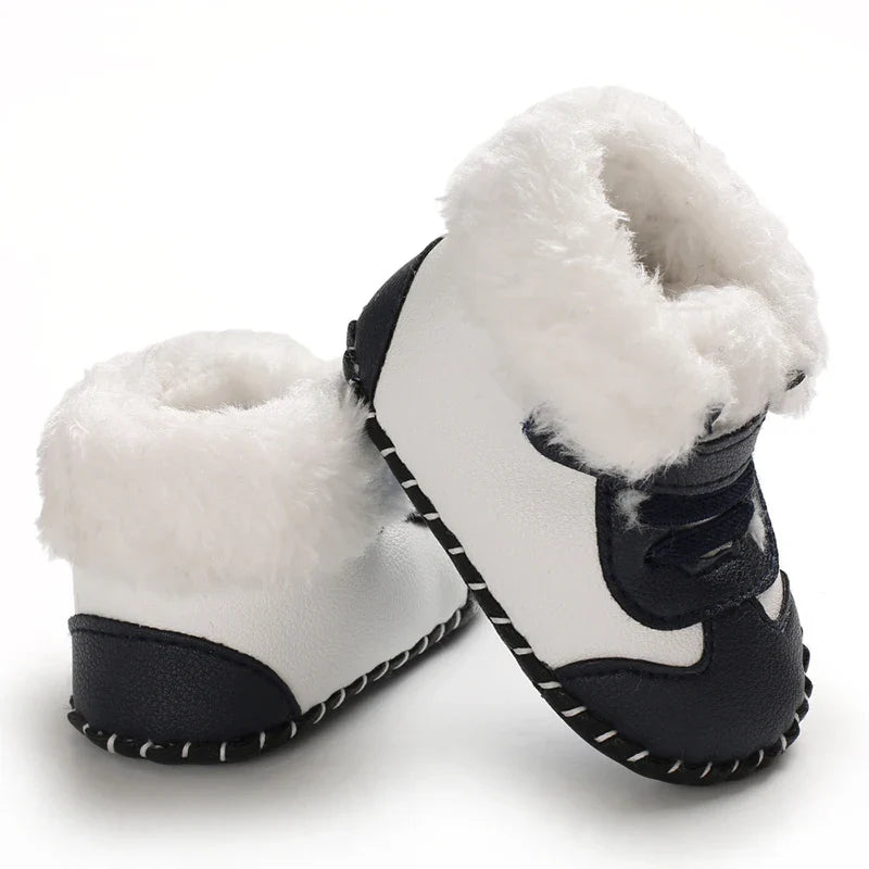 Mini Fashion™ - Verstellbarer Verschluss - Winterstiefel Schwarz / 20 (12-18 Monate) | Pädagogisches Holzspielzeug von Mein Kleines Baby