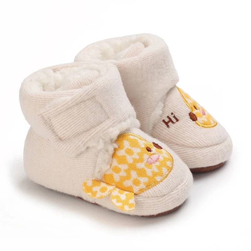 Mini Fashion™ - Warm&Bequem- Tierschuhe Beige - Fisch / 17 (6-12 Monate) | Pädagogisches Holzspielzeug von Mein Kleines Baby