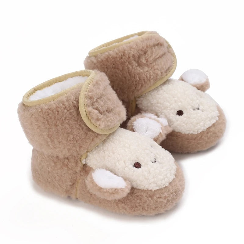 Mini Fashion™ - Warm&Bequem- Tierschuhe Braun - Schaf / 16 (0-6 Monate) | Pädagogisches Holzspielzeug von Mein Kleines Baby