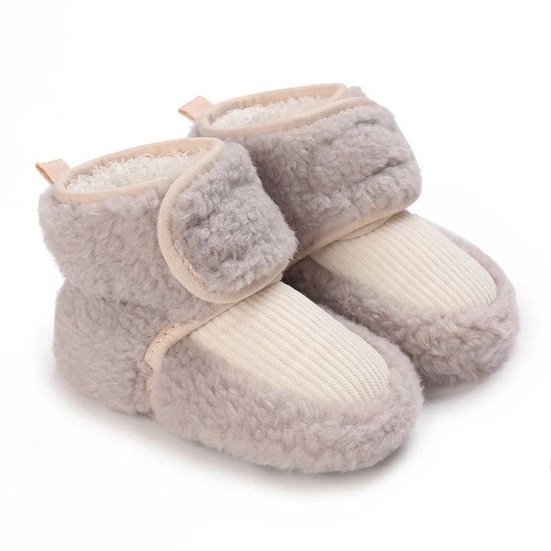 Mini Fashion™ - Warm&Bequem- Tierschuhe Grau / 17 (6-12 Monate) | Pädagogisches Holzspielzeug von Mein Kleines Baby