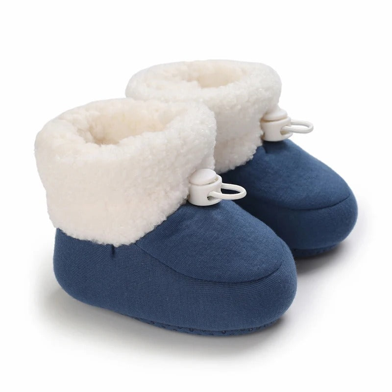 Mini Fashion™ - Warm&weich - Kinder-Winterstiefel Blau / 16 (0-6 Monate) | Pädagogisches Holzspielzeug von Mein Kleines Baby