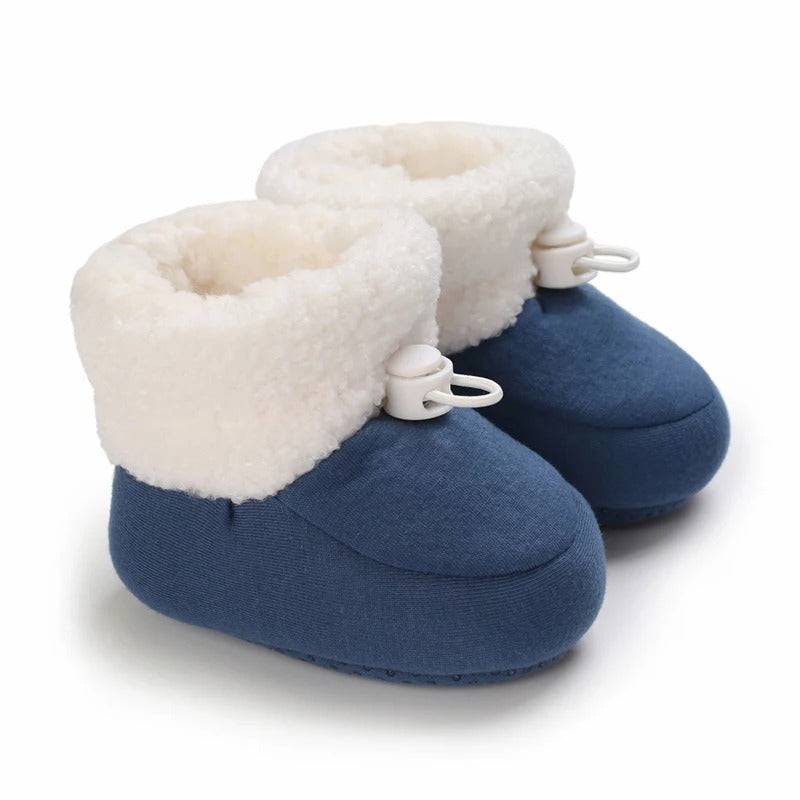 Mini Fashion™ - Warm&weich - Kinder-Winterstiefel Blau / 16 (0-6 Monate) | Pädagogisches Holzspielzeug von Mein Kleines Baby