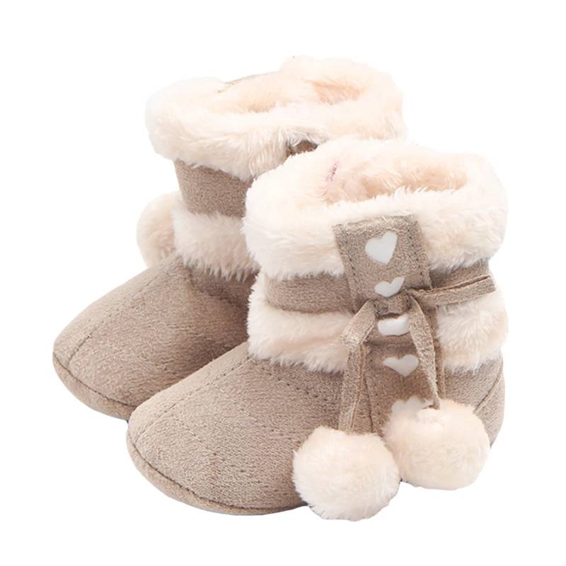 Mini Fashion™ - Warme Füße - Schneestiefel Grau / 20 (15-24 Monate) | Pädagogisches Holzspielzeug von Mein Kleines Baby