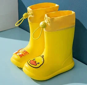 Mini Fashion™ - Wasserdicht für Kinder - Regenstiefel Gelb - Ente / 17 (5-6 Jahr) | Pädagogisches Holzspielzeug von Mein Kleines Baby