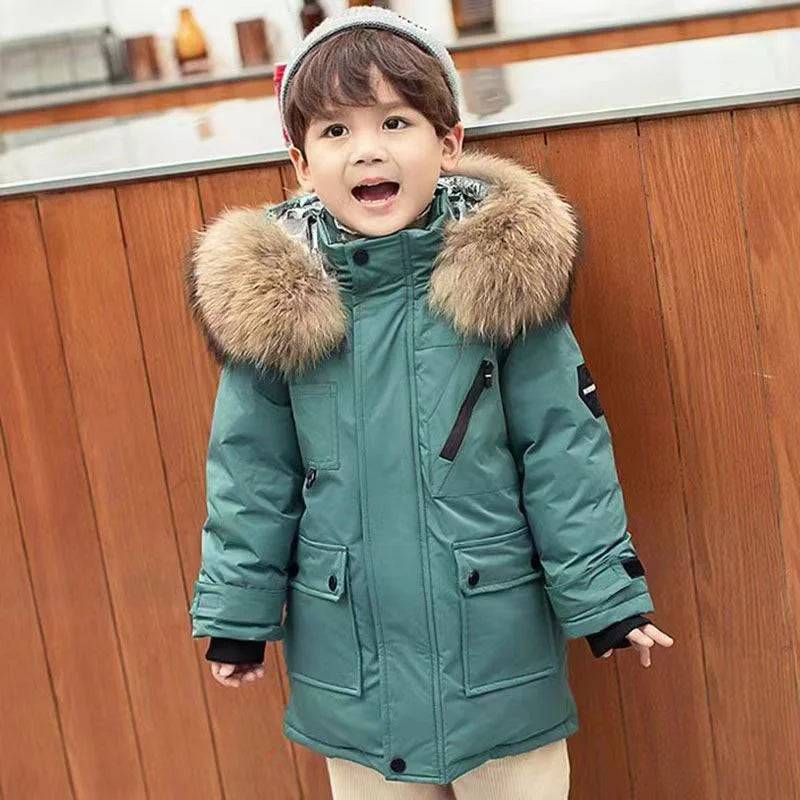 Mini Fashion™ - Wasserdicht&Warm - Wintermantel Grün / 160 (11-12 Jahre) | Pädagogisches Holzspielzeug von Mein Kleines Baby