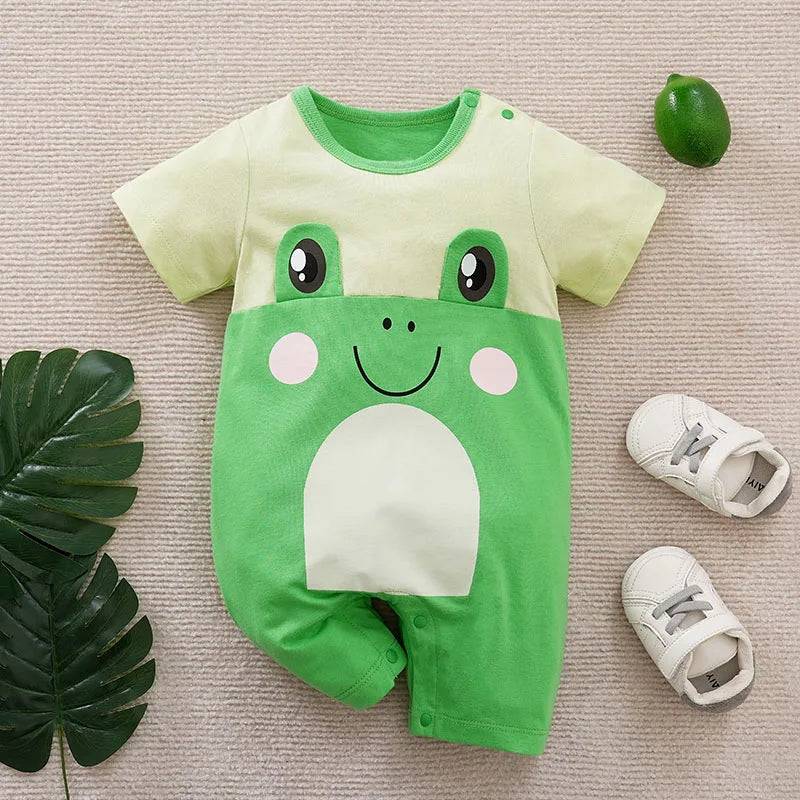 Mini Fashion™ - Weich für Babyhaut - Frosch-Pyjama 68 (3-6 Monate) | Pädagogisches Holzspielzeug von Mein Kleines Baby