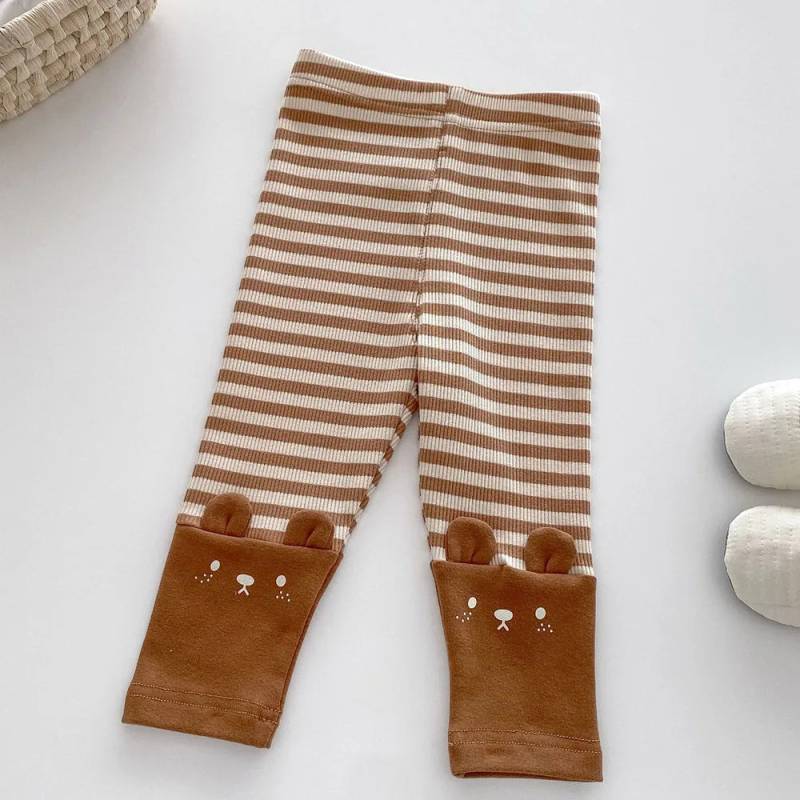 Mini Fashion™ - Weich für die Haut - Leggings für Kinder Braun / 110 (4 Jahr) | Pädagogisches Holzspielzeug von Mein Kleines Baby