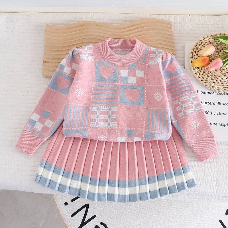 Mini Fashion™ - Weich und bequem - Pullover-Set Rosa / 116 (6 Jahre) | Pädagogisches Holzspielzeug von Mein Kleines Baby