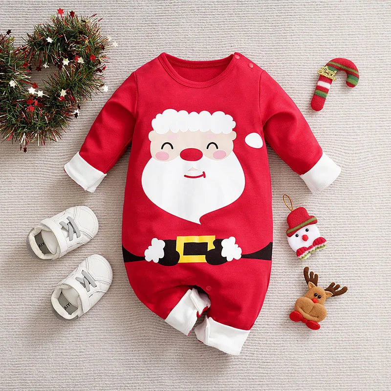 Mini Fashion™ - Weiches Material - Baby Weihnachtskostüm Rot Weihnachtsmann / 86 (12-18 Monate) | Pädagogisches Holzspielzeug von Mein Kleines Baby