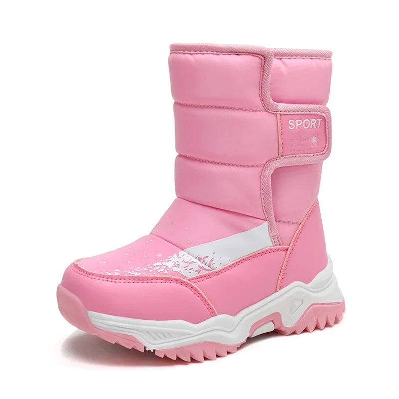 Mini Fashion™ - Weiches Plüsch-Futter - Winterstiefel Rosa / 26 (2-3 Jahr) | Pädagogisches Holzspielzeug von Mein Kleines Baby