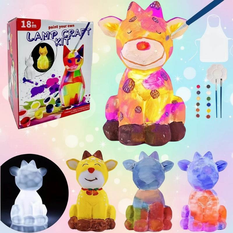 MiniCrafters – Kreativität & Lernen – DIY-Lampe „Tiere“-Malset Hirsch | Pädagogisches Holzspielzeug MiniCrafters – Kreativität & Lernen – DIY-Lampe „Tiere“-Malset Hirsch | Pädagogisches Holzspielzeug von Mein Kleines Baby