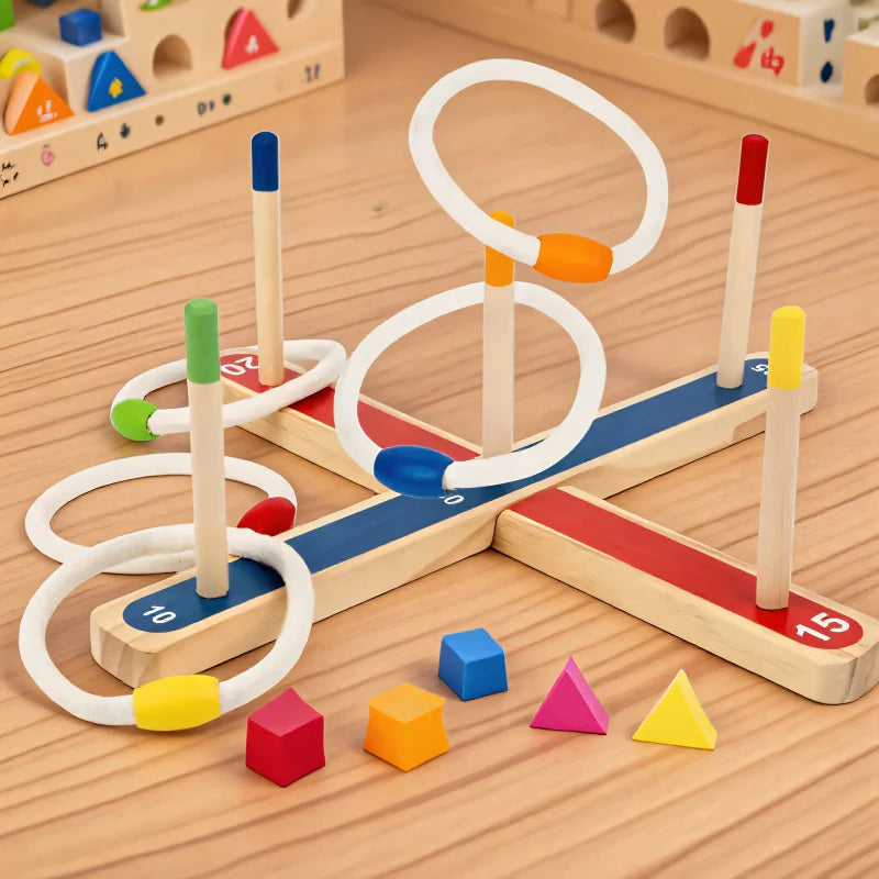 Montessori Ring Toss Game – Aktiv & lehrreich – Ringwurfspiel | Pädagogisches Holzspielzeug Montessori Ring Toss Game – Aktiv & lehrreich – Ringwurfspiel | Pädagogisches Holzspielzeug von Mein Kleines Baby