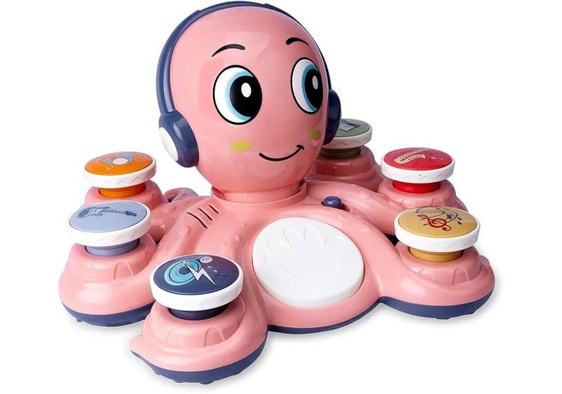 Musical Octo™ - Oktopus Musik Party - Musikspielzeug Rosa | Pädagogisches Holzspielzeug von Mein Kleines Baby