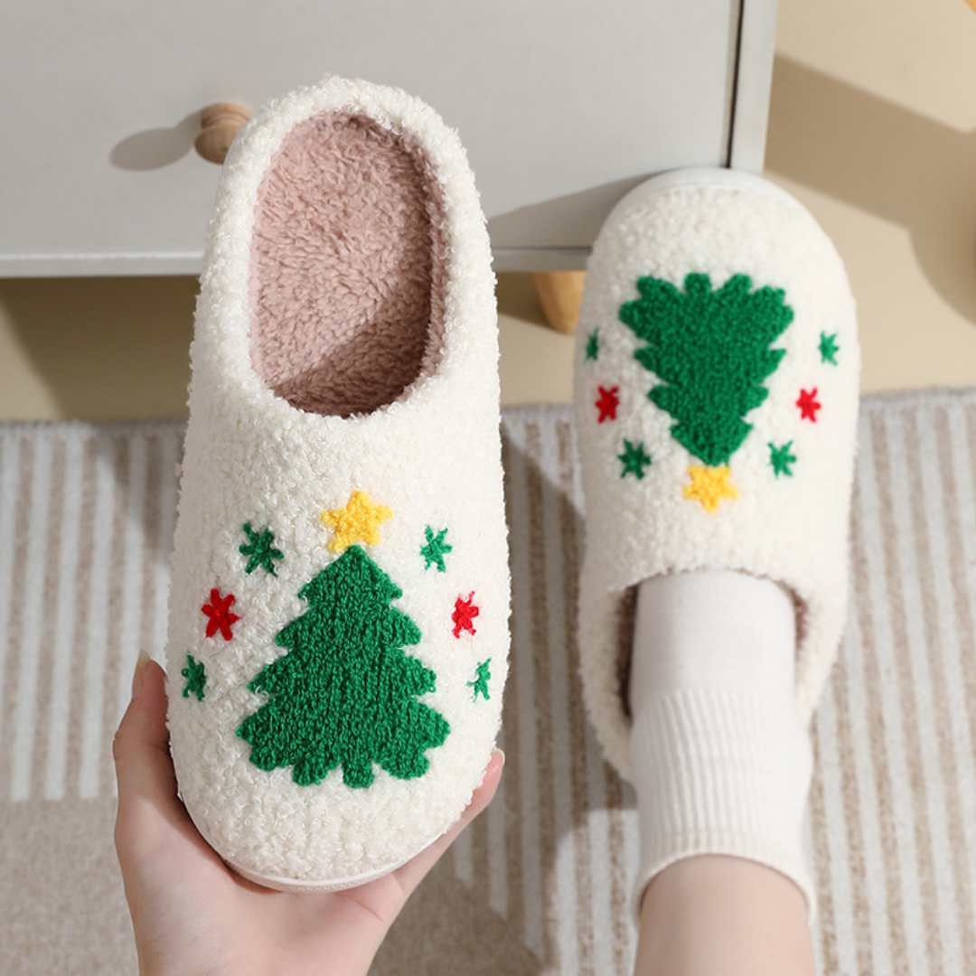 Northern Lights Kids - Warm&Festlich - Plüschgemusterte Weihnachtspantoffeln Weihnachtsbaum / 40-41 | Pädagogisches Holzspielzeug Northern Lights Kids - Warm&Festlich - Plüschgemusterte Weihnachtspantoffeln Weihnachtsbaum / 40-41 | Pädagogisches Holzspielzeug von Mein Kleines Baby