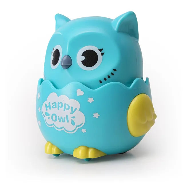 Owl Toy Car™ - Eulentastische Abenteuer - Spielzeug-Eule Blau | Pädagogisches Holzspielzeug von Mein Kleines Baby