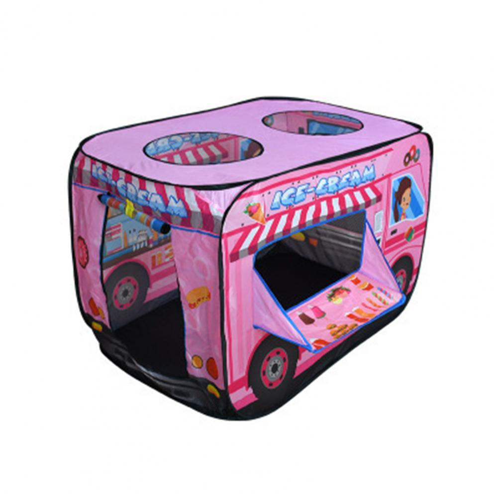 Play Tent™ - Stundenlanger Spaß - Spielzeugzelt Eiscreme-Wagen | Pädagogisches Holzspielzeug von Mein Kleines Baby