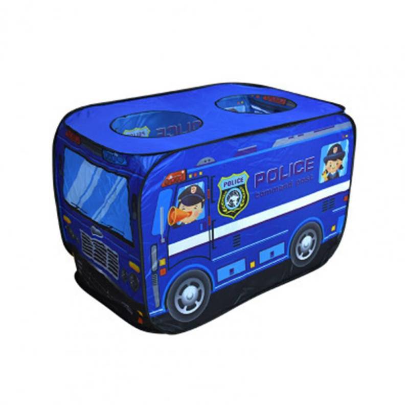 Play Tent™ - Stundenlanger Spaß - Spielzeugzelt Polizeiauto | Pädagogisches Holzspielzeug von Mein Kleines Baby