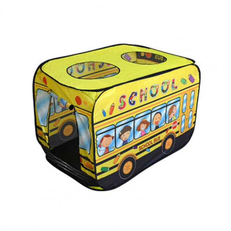 Play Tent™ - Stundenlanger Spaß - Spielzeugzelt Schulbus | Pädagogisches Holzspielzeug von Mein Kleines Baby