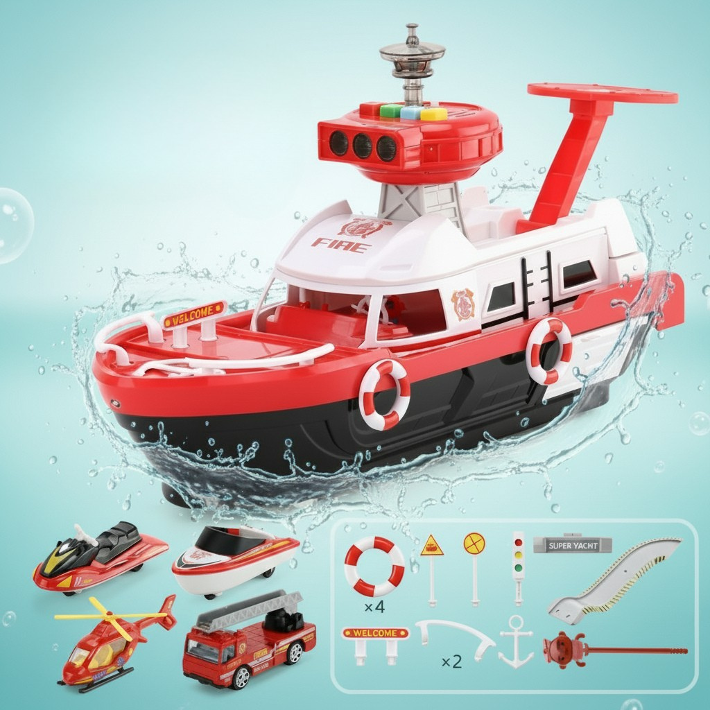 PlayHarbor– Musikalisch&interaktiv– Spielzeugboot mit Licht&Sound Rot | Pädagogisches Holzspielzeug PlayHarbor– Musikalisch&interaktiv– Spielzeugboot mit Licht&Sound Rot | Pädagogisches Holzspielzeug von Mein Kleines Baby