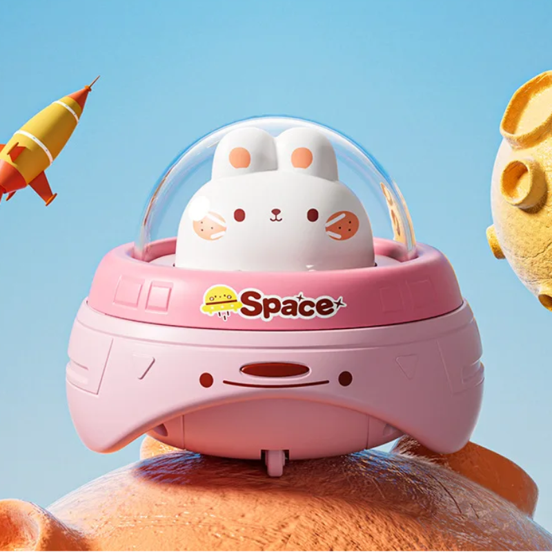 Push and Go UFO Toy – Motorik & Spiel – UFO Spielzeug Rosa Kaninchen | Pädagogisches Holzspielzeug Push and Go UFO Toy – Motorik & Spiel – UFO Spielzeug Rosa Kaninchen | Pädagogisches Holzspielzeug von Mein Kleines Baby
