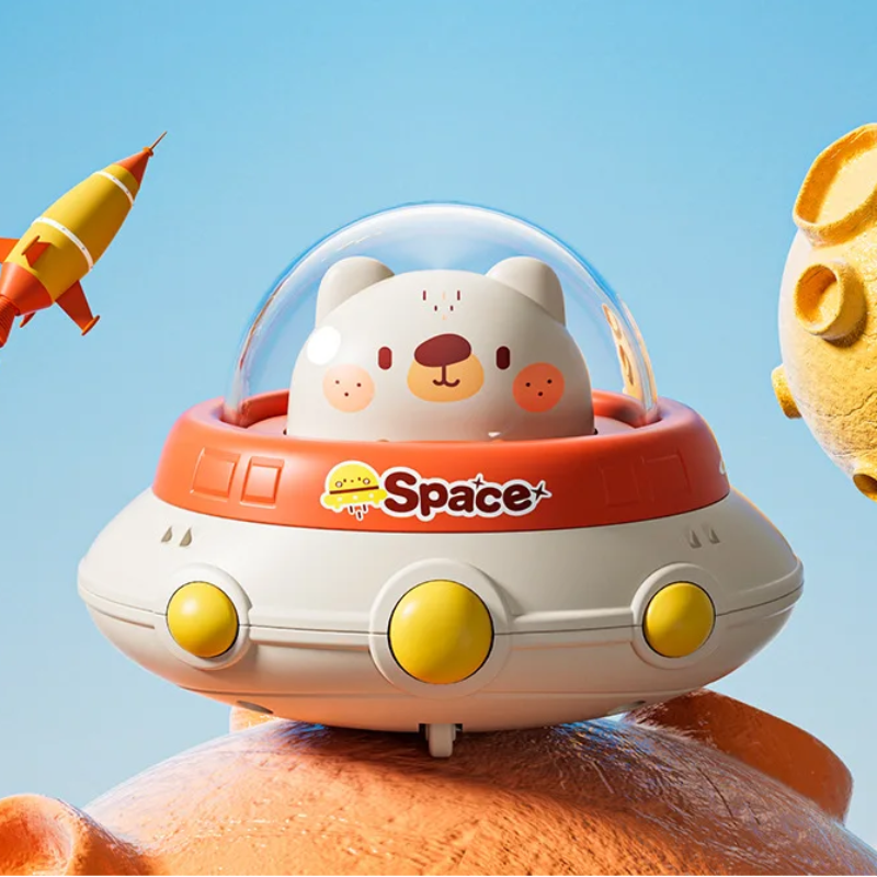 Push and Go UFO Toy – Motorik & Spiel – UFO Spielzeug Weißer Bär | Pädagogisches Holzspielzeug Push and Go UFO Toy – Motorik & Spiel – UFO Spielzeug Weißer Bär | Pädagogisches Holzspielzeug von Mein Kleines Baby