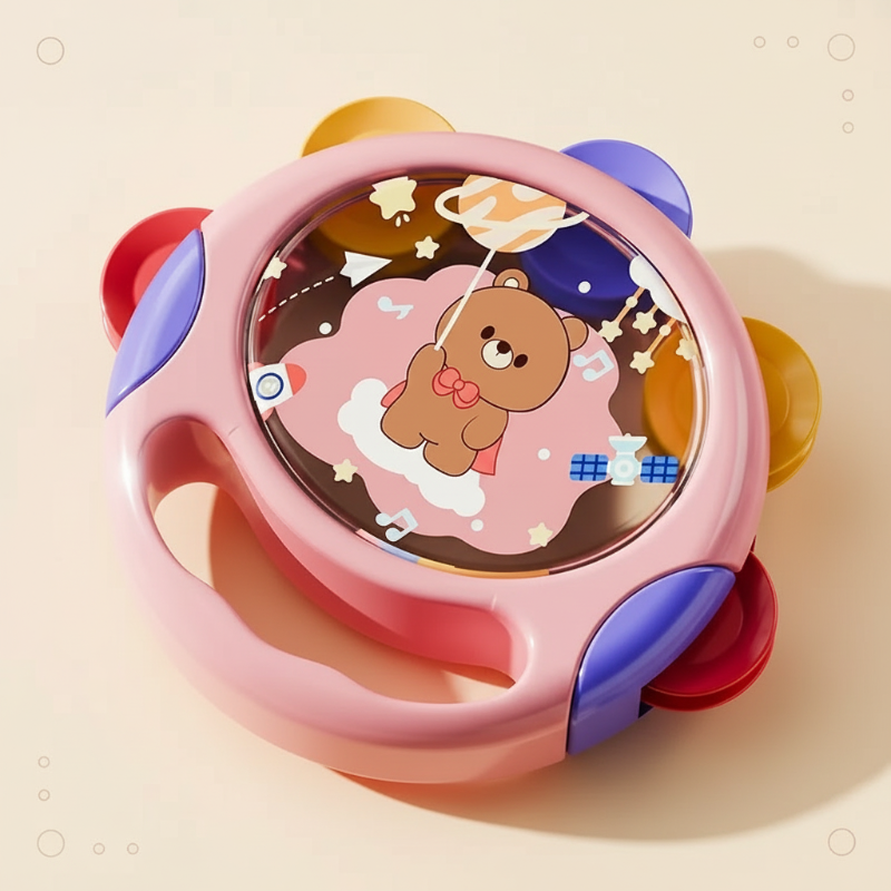 RhythmRing– Verspielt&interaktiv– Tamburin Rosa | Pädagogisches Holzspielzeug RhythmRing– Verspielt&interaktiv– Tamburin Rosa | Pädagogisches Holzspielzeug von Mein Kleines Baby