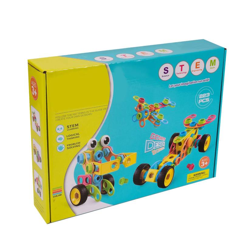 STEM Building Blocks™ - Spielerisch das technische Verständnis verbessern - Building Blocks 223 Stück - €64.95 | Pädagogisches Holzspielzeug von Mein Kleines Baby